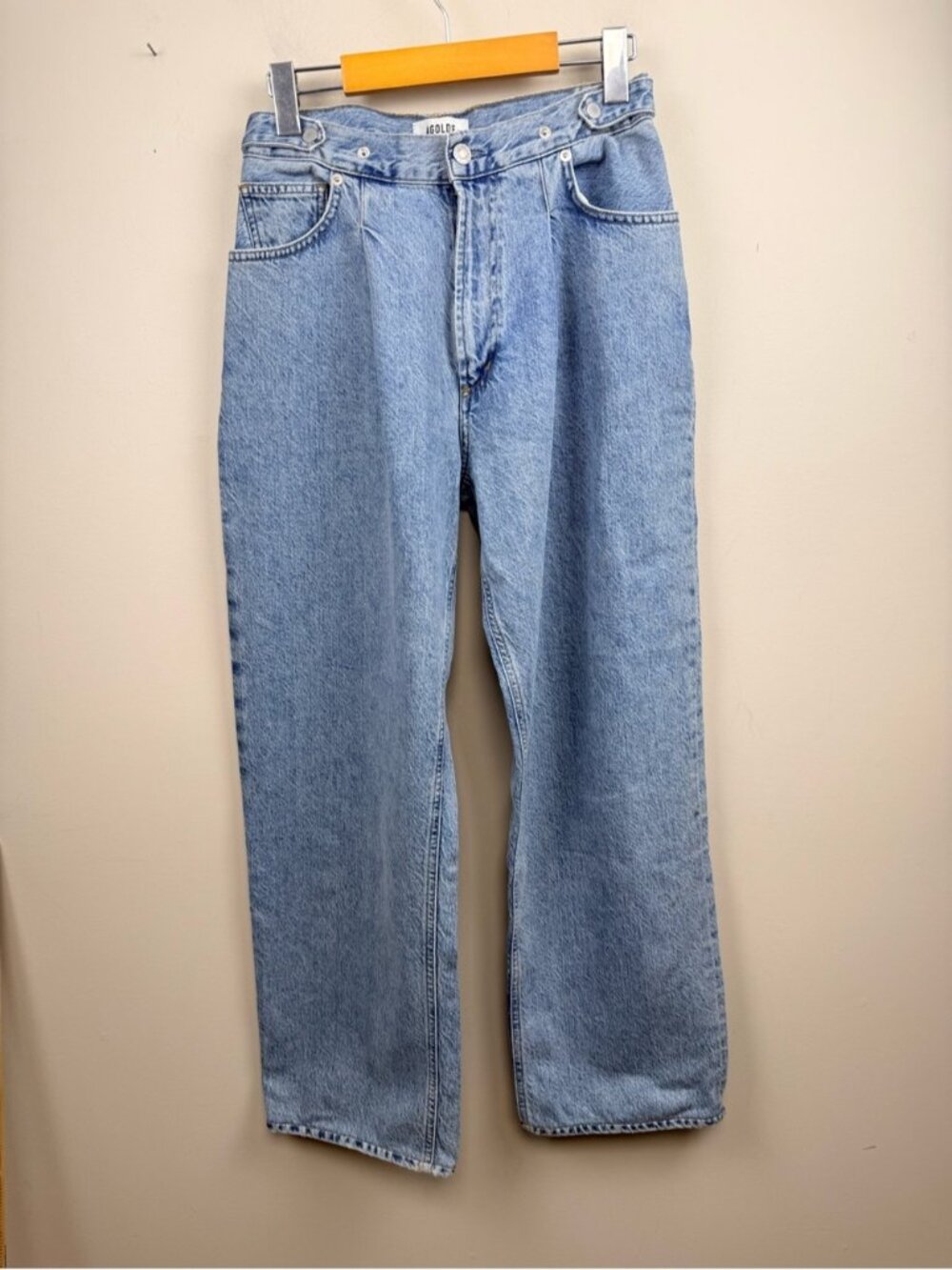 AGOLDE baggy blue jeans high rise 26